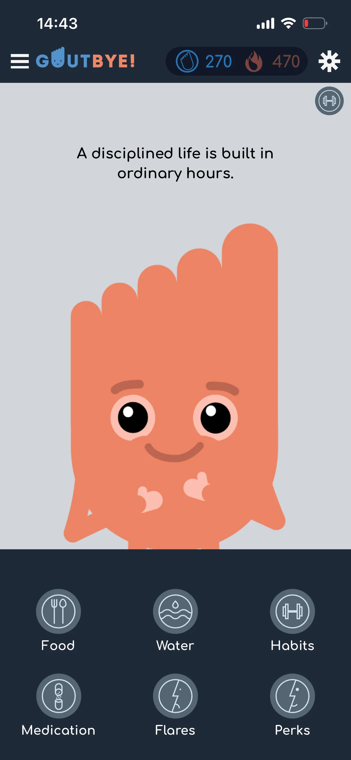Dashboard — GoutBye